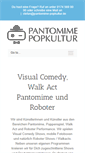 Mobile Screenshot of pantomime-popkultur.de