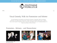 Tablet Screenshot of pantomime-popkultur.de